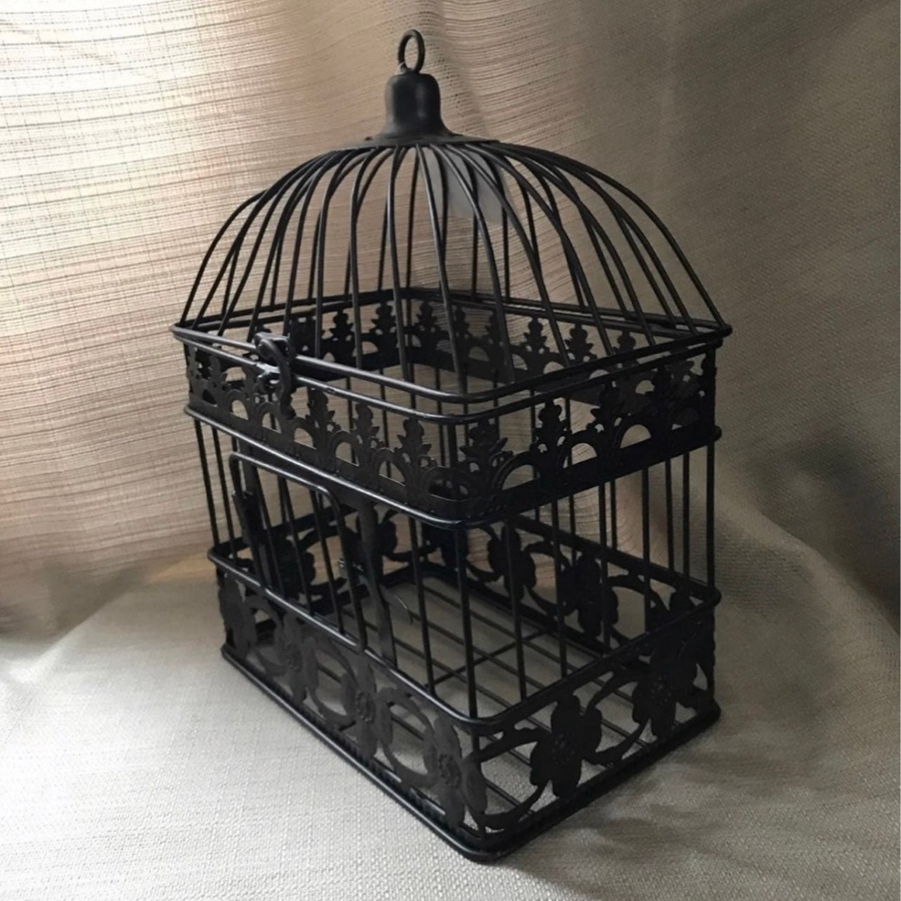 Birdcage metal decorative decor garden planter - Picture 5 of 5